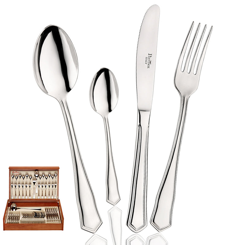 Pintinox Sabrina Servizio Posate In Acciaio Inox Set 75 Pz