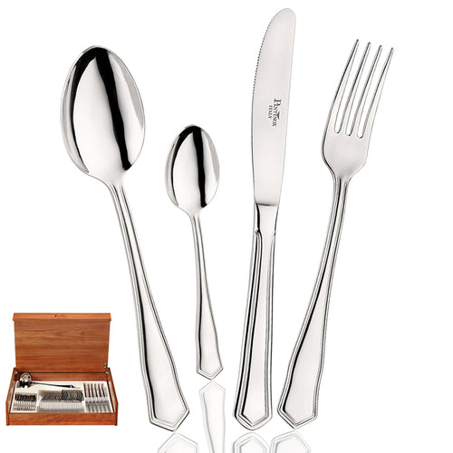 Pintinox Sabrina Servizio Posate In Acciaio Inox Set 49 Pz
