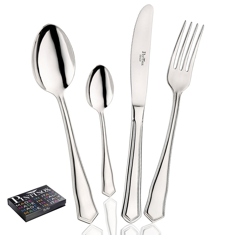 Pintinox Sabrina Servizio Posate In Acciaio Inox Set 24 Pz