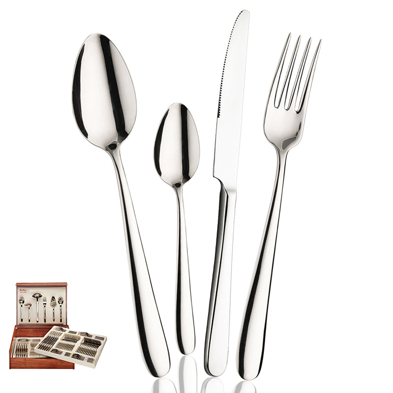 Pintinox Maitre Servizio Posate In Acciaio Inox Set 126 Pz