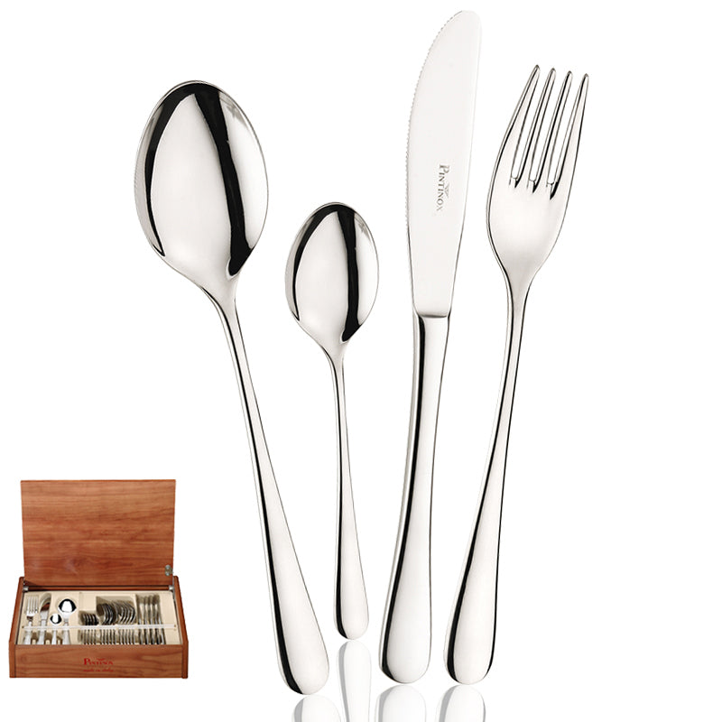 Pintinox Hotel Servizio Posate In Acciaio Inox Set 24 Pz