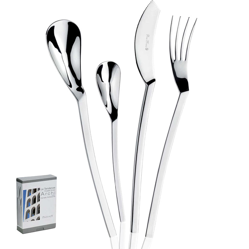 Pintinox Archi Servizio Posate In Acciaio Inox Set 24 Pz