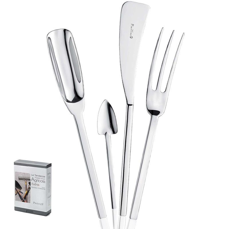 Pintinox Agricola Extra Servizio Posate In Acciaio Inox Set 24 Pz