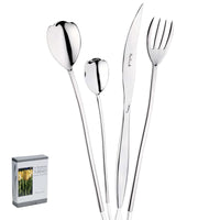 Pintinox Tulipani Servizio Posate In Acciaio Inox Set 24 Pz