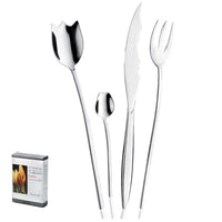 Pintinox Tulipani Extra Servizio Posate In Acciaio Inox Set 24 Pz