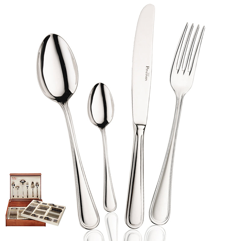 Pintinox Sirio Servizio Posate In Acciaio Inox Set 126 Pz