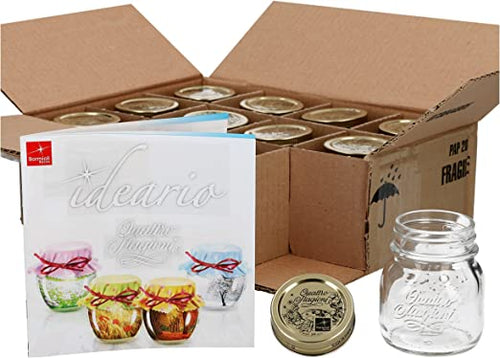 15 Cl Bormioli Rocco Quattro Stagioni Vasetto Con Ricettario Set 12 Pz
