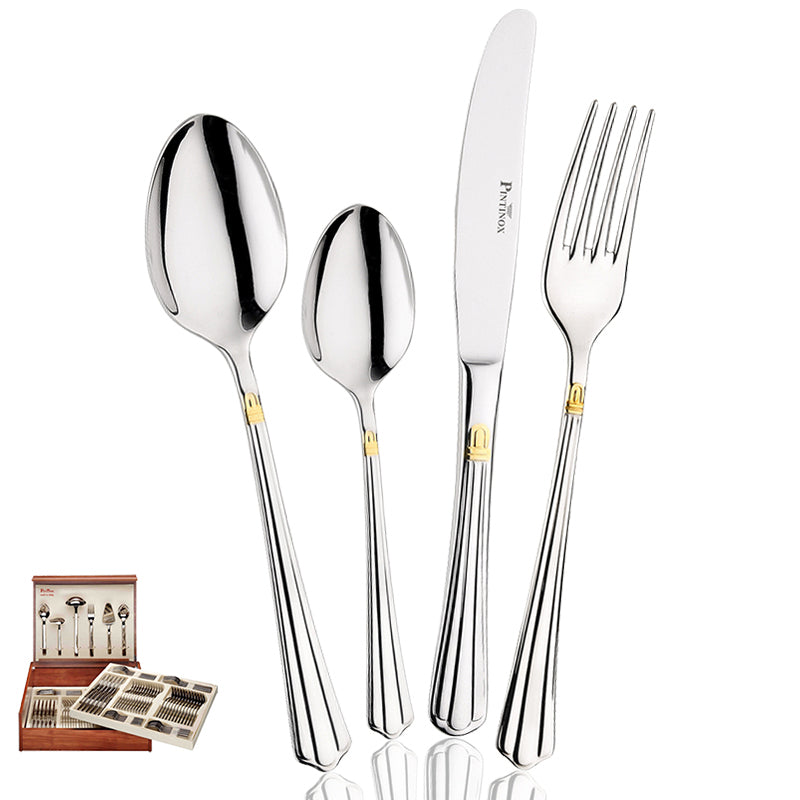 Pintinox Bernini Servizio Posate In Acciaio Inox Set 126 Pz