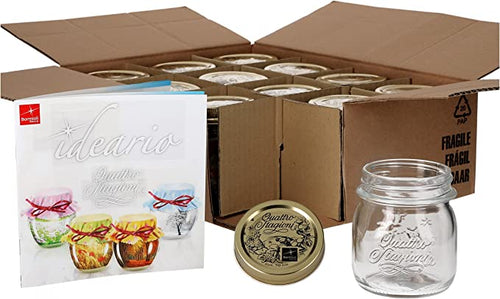 25 Cl Bormioli Rocco Quattro Stagioni Vasetto Con Ricettario Set 12 Pz