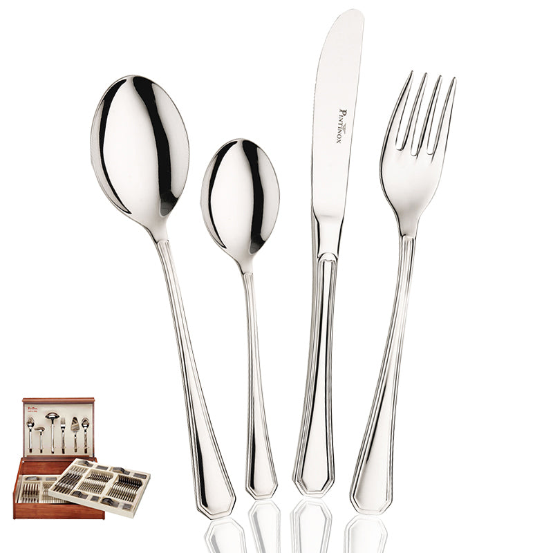 Pintinox America Servizio Posate In Acciaio Inox Set 126 Pz