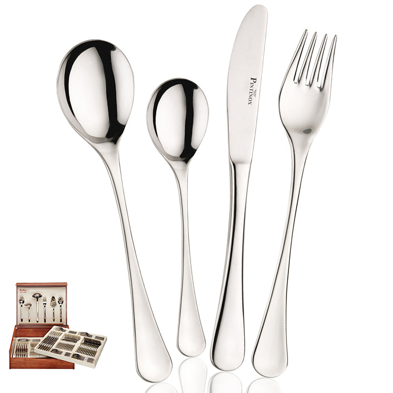 Pintinox Solaris Servizio Posate In Acciaio Inox Set 126 Pz