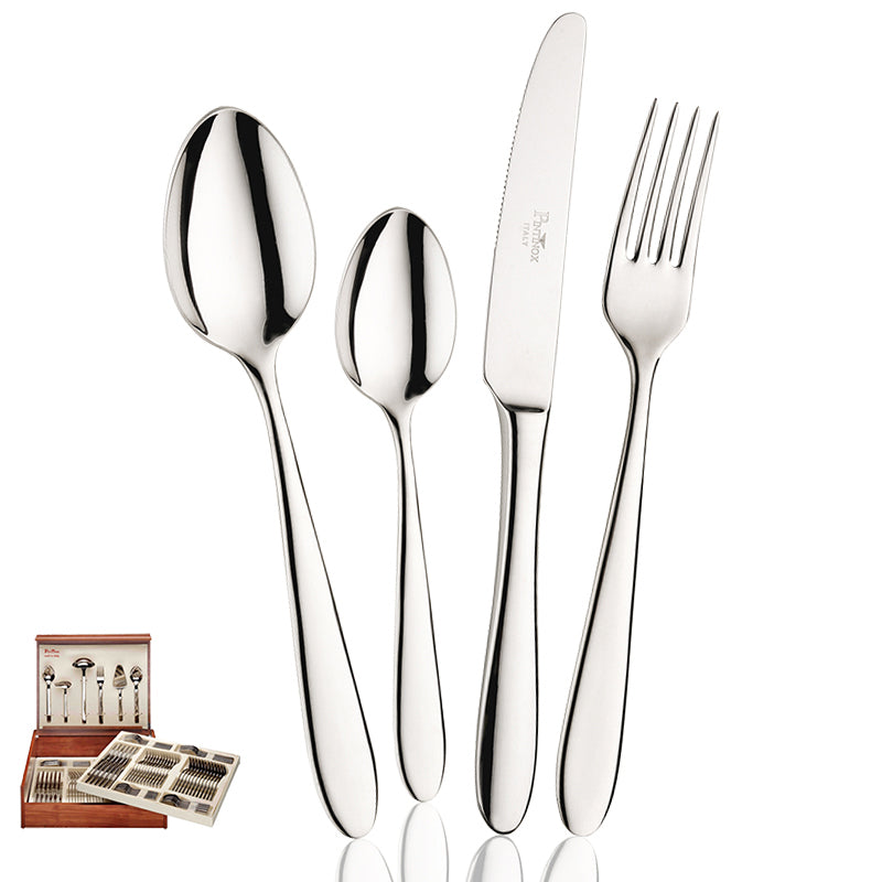 Pintinox Ritz Servizio Posate In Acciaio Inox Set 126 Pz