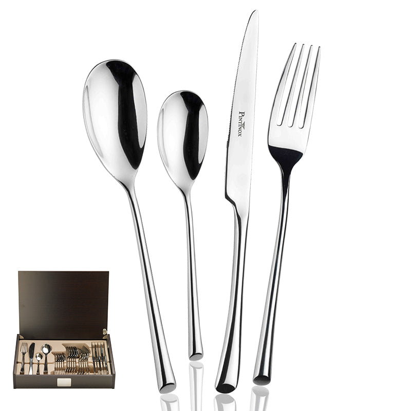 Pintinox Trumpet Servizio Posate In Acciaio Inox Forgiato Set 24 Pz