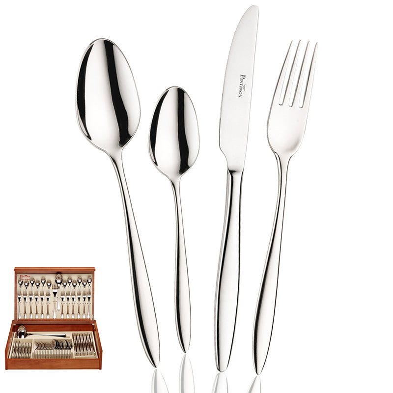 Pintinox Romanino Servizio Posate In Acciaio Inox Set 75 Pz