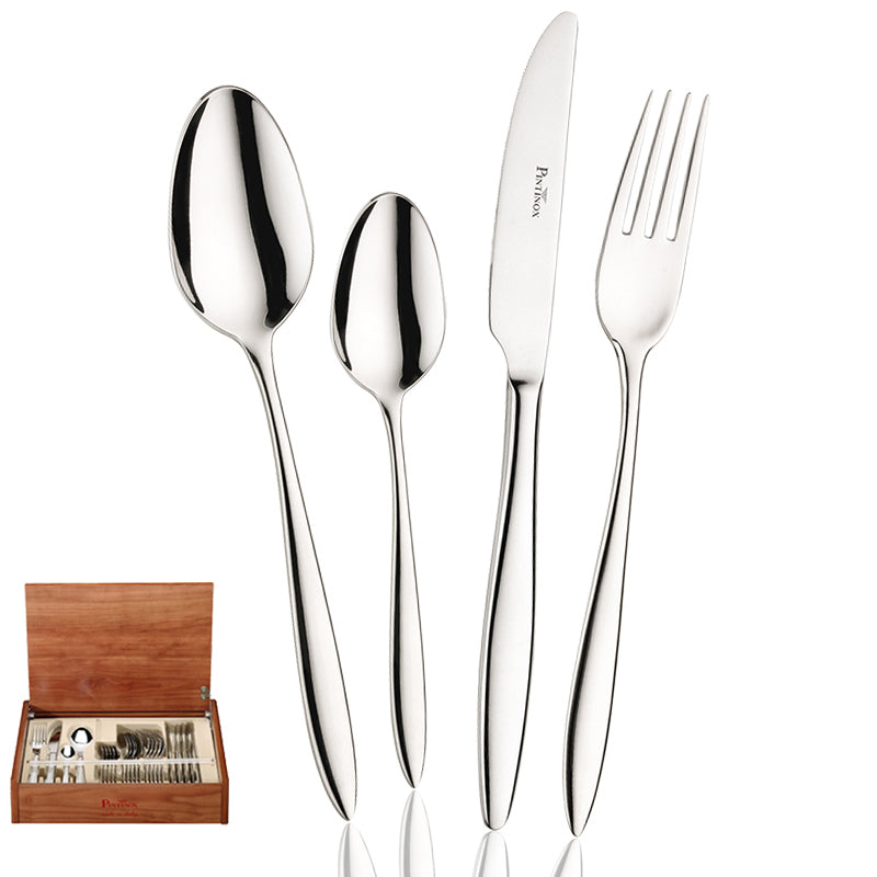 Pintinox Romanino Servizio Posate In Acciaio Inox Set 24 Pz