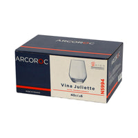 40 Cl Arcoroc Juliette Bicchiere Acqua In Vetro Set 6 Pezzi