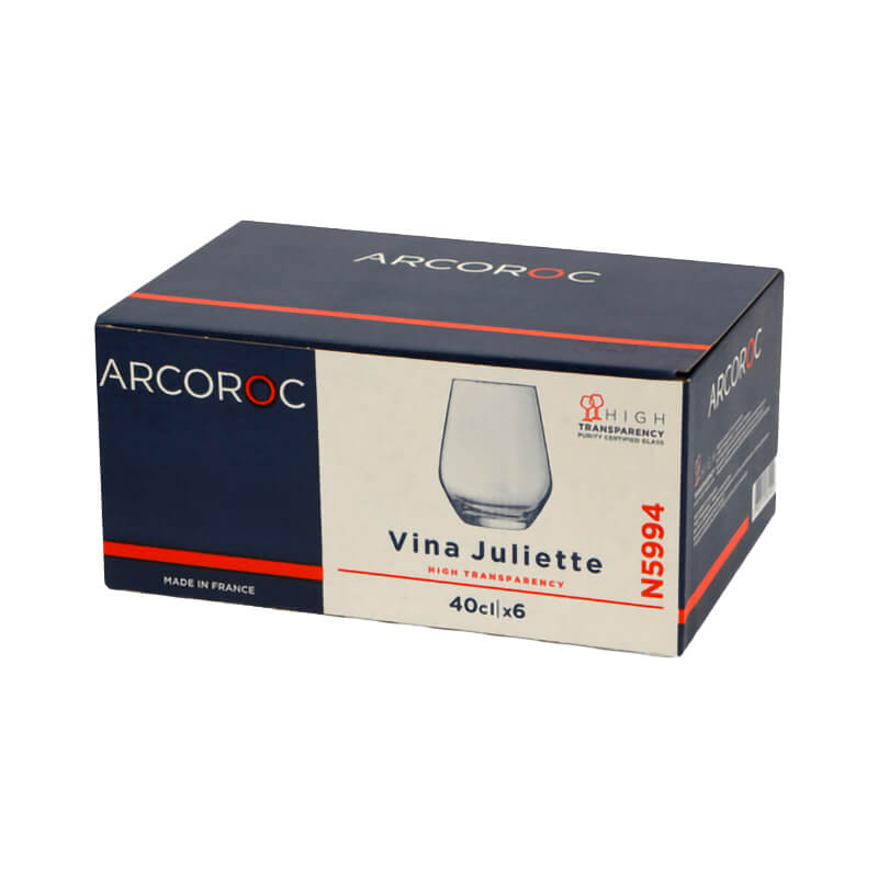 40 Cl Arcoroc Juliette Bicchiere Acqua In Vetro Set 6 Pezzi