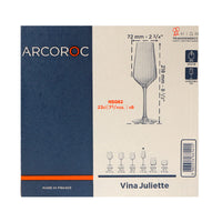 23 Cl Arcoroc Juliette Calice Flute In Vetro Set 6 Pezzi