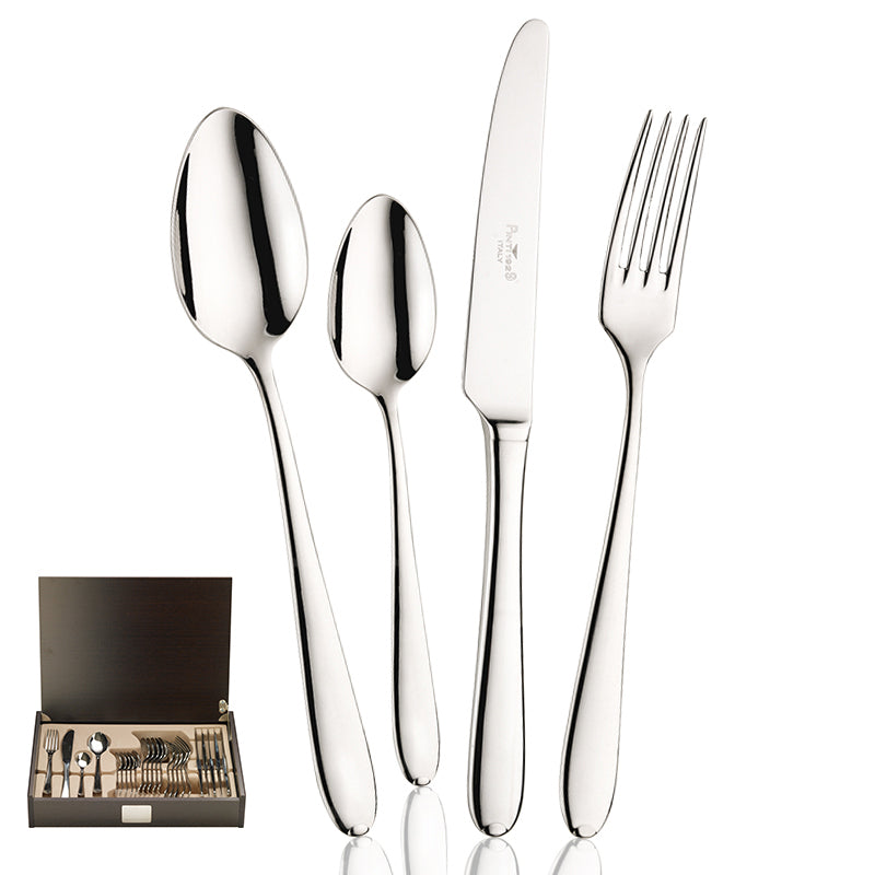 Pintinox Palladium Servizio Posate In Acciaio Inox Set 24 Pz