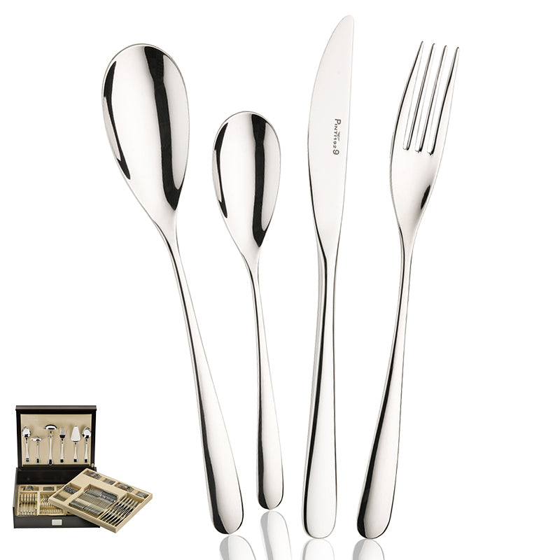 Pintinox Swing Servizio Posate In Acciaio Inox Set 126 Pz