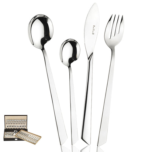 Pintinox Euclide Servizio Posate In Acciaio Inox Set 75 Pz