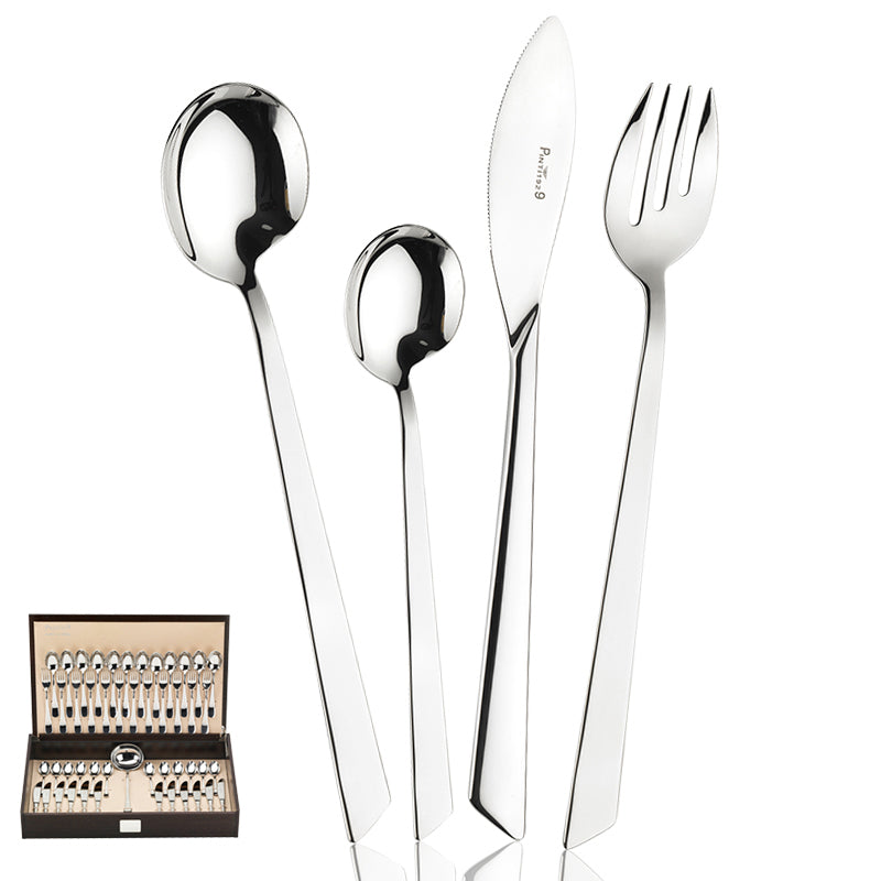 Pintinox Euclide Servizio Posate In Acciaio Inox Set 49 Pz