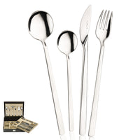 Pintinox Tecna Servizio Posate In Acciaio Inox Set 126 Pz