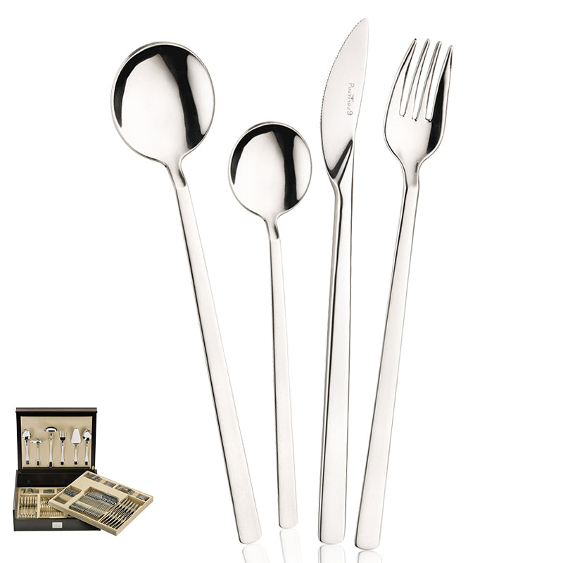 Pintinox Tecna Servizio Posate In Acciaio Inox Set 126 Pz