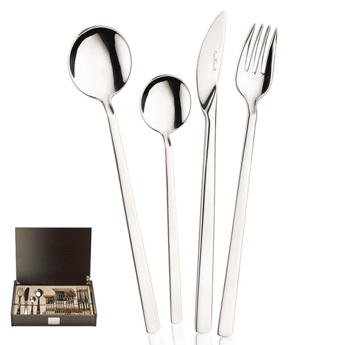 Pintinox Tecna Servizio Posate In Acciaio Inox Set 24 Pz