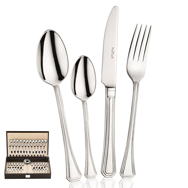 Pintinox Octavia Servizio Posate In Acciaio Inox Set 49 Pz