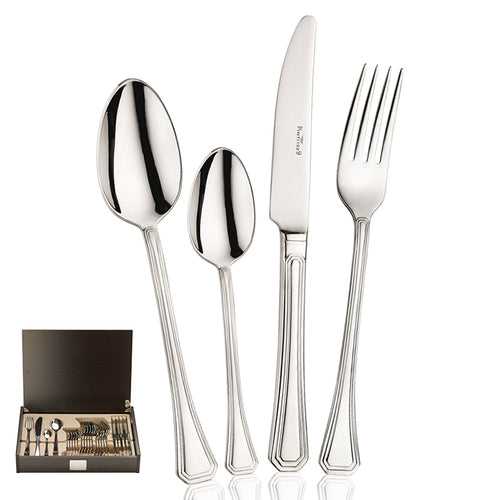 Pintinox Octavia Servizio Posate In Acciaio Inox Set 24 Pz