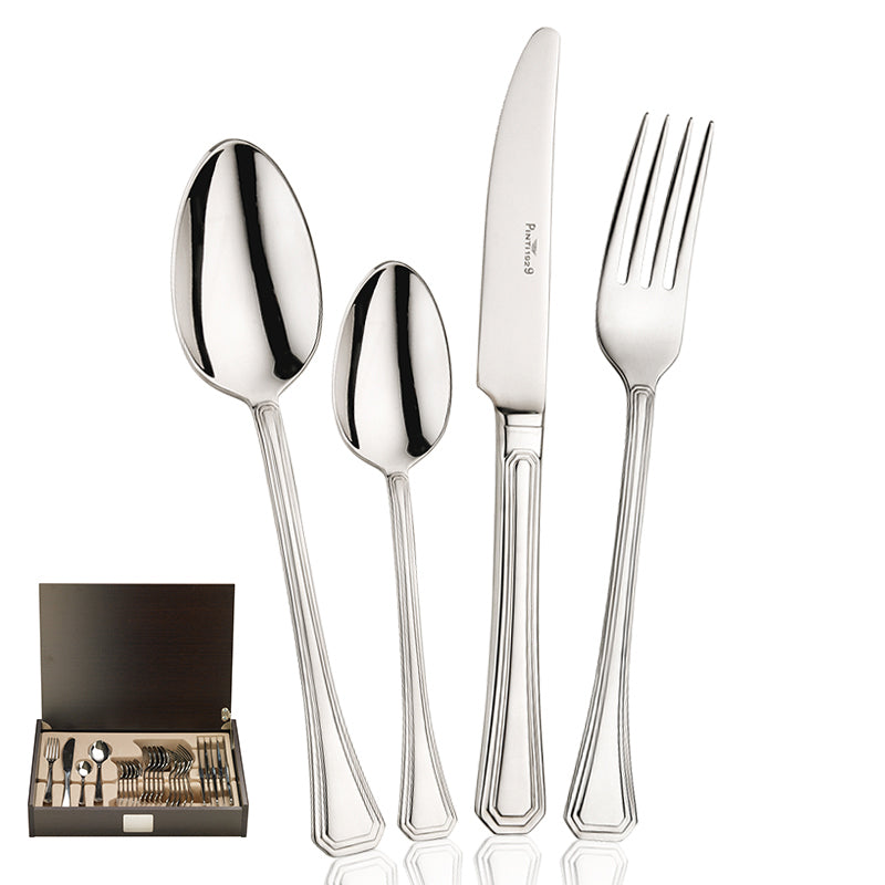 Pintinox Octavia Servizio Posate In Acciaio Inox Set 24 Pz