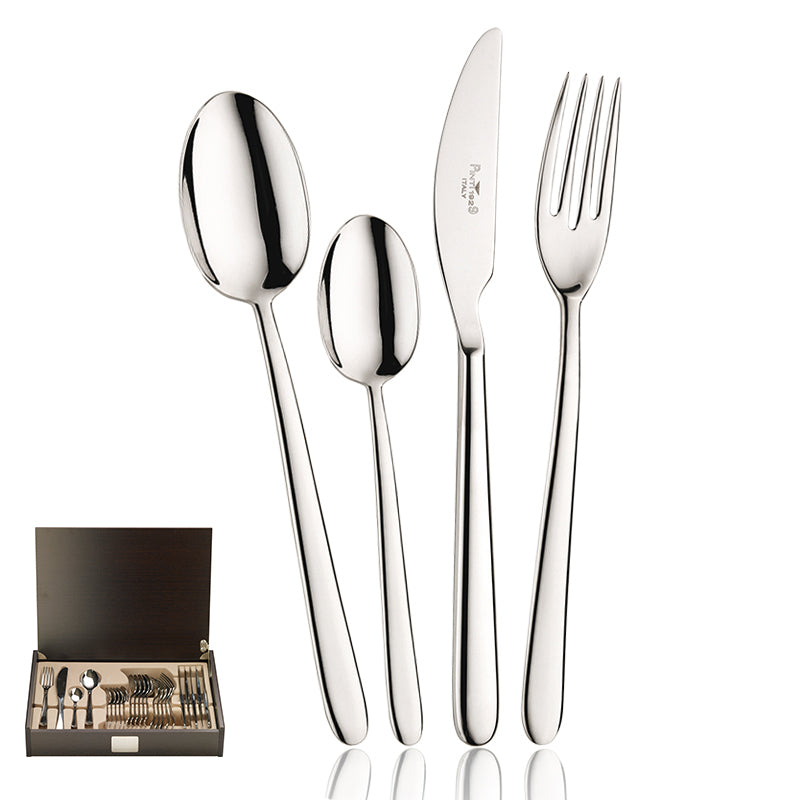 Pintinox Privilege Servizio Posate In Acciaio Inox Set 24 Pz