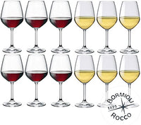 Bormioli Rocco Divino Set Calici Vino In Vetro Set 12 Pezzi