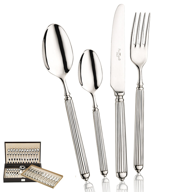 Pintinox Ellade Servizio Posate In Acciaio Inox Forgiato Set 75 Pz
