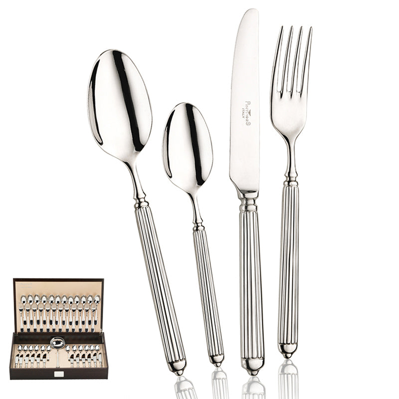 Pintinox Ellade Servizio Posate In Acciaio Inox Forgiato Set 49 Pz