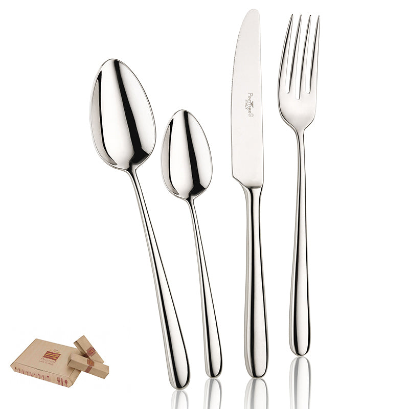 Pintinox Bramante Servizio Posate In Acciaio Inox Forgiato Set 75 Pz