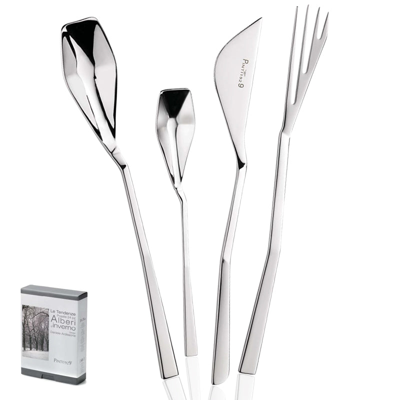 Pintinox Alberi D Inverno Servizio Posate In Acciaio Inox Set 24 Pz