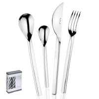 Pintinox Treccia Servizio Posate In Acciaio Inox Forgiato Set 24 Pz