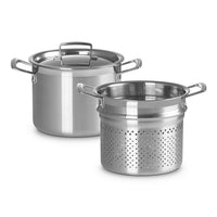 Le Creuset Acciaio Inox Pastaiola Casseruola Alta Con Scolapasta In Acciaio Inox 3-Ply