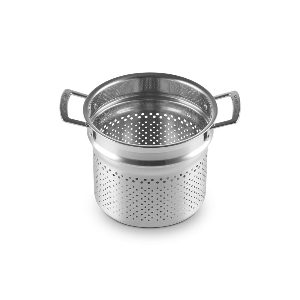 Le Creuset Acciaio Inox Pastaiola Casseruola Alta Con Scolapasta In Acciaio Inox 3-Ply