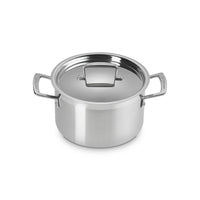 Le Creuset Acciaio Inox Casseruola Alta Con Coperchio In Acciaio Inox