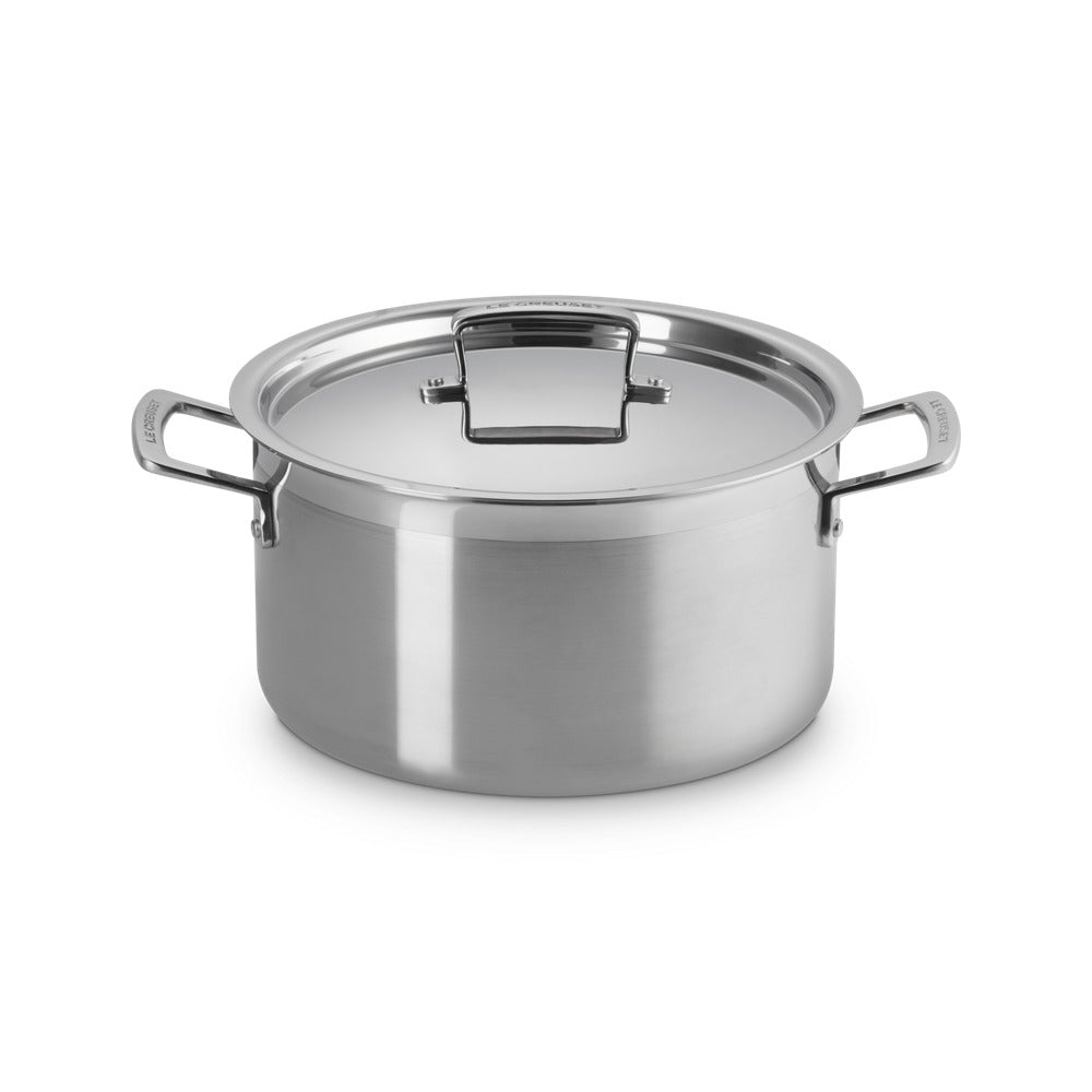 Le Creuset Acciaio Inox Casseruola Alta Con Coperchio In Acciaio Inox