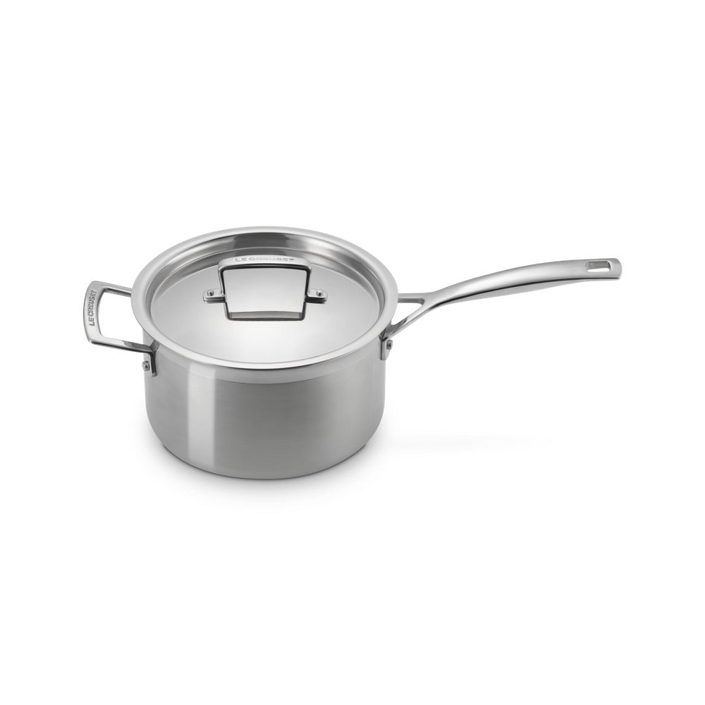 Le Creuset Acciaio Inox Casseruola Con Manico Lungo e Maniglia In Acciaio Inox