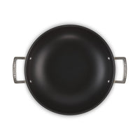Le Creuset Acciaio Inox Wok Antiaderente In Acciaio Inox Con Coperchio In Vetro