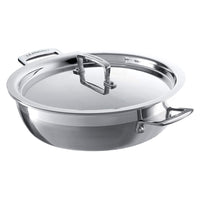 30 cm - Le Creuset Inox Essential Tegame Basso Con Coperchio In Acciaio Inox