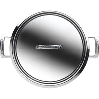 30 cm - Le Creuset Inox Essential Tegame Basso Con Coperchio In Acciaio Inox