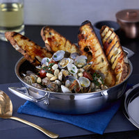 30 cm - Le Creuset Inox Essential Tegame Basso Con Coperchio In Acciaio Inox