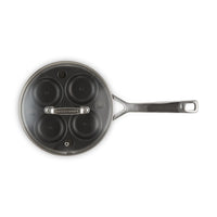 Le Creuset Acciaio Inox Padella Bassa Cuociuova Inserto Antiaderente In Acciaio Inox