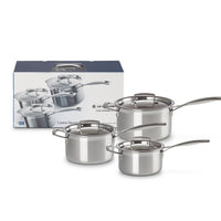 Le Creuset Set Casseruole e Padelle 3-Ply In Acciaio Inox Set 3 Pz